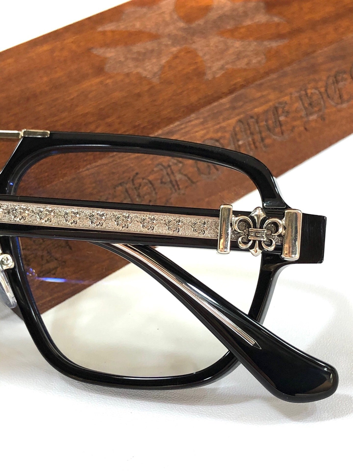 CHH Chrome Hearts Glasses Stylish Vintage Double Beam Glasses Frames
