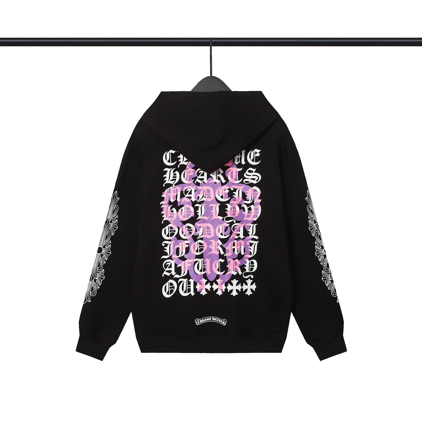 CHH Chrome Heart Hoodie Chrome Heart Sanskrit embroidered hooded