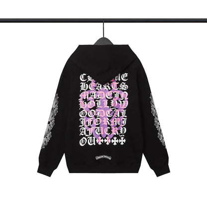 CHH Chrome Heart Hoodie Chrome Heart Sanskrit embroidered hooded