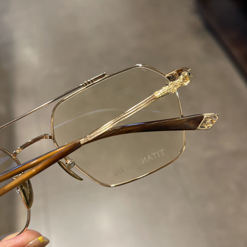 CHH Chrome Hearts Glasses Pure Titanium Myopia Ultra Light Retro Glasses Frame