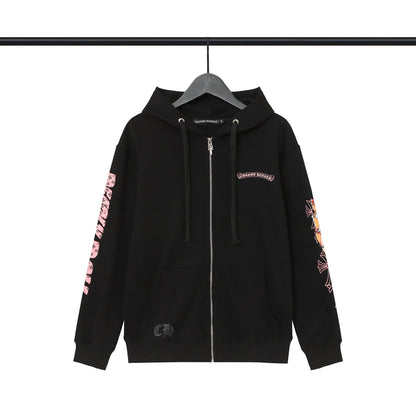 CHH Chrome Heart Hoodie Croix CH Autumn/Winter Miami Cross Zipper Hooded