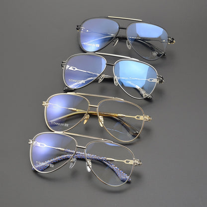 CHH Chrome Hearts Glasses Vintage Fashion Double Beam Glasses Frame