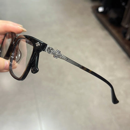 CHH Chrome Hearts Glasses Square Full Frame Personalized Myopia Glasses Frame
