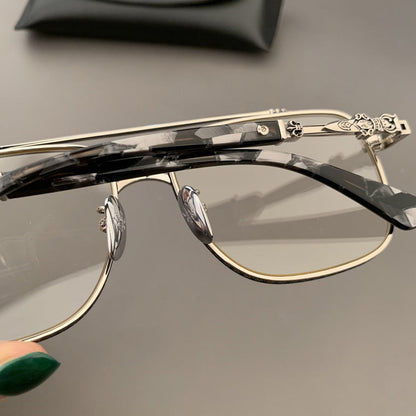 CHH Chrome Hearts Glasses Ultra Light Square Toad Mirror Myopia Glasses Frame