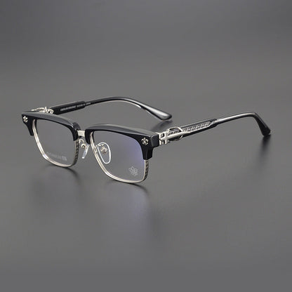 CHH Chrome Hearts Glasses Pure Titanium Cutting Engraving Process Myopia Glasses Frame
