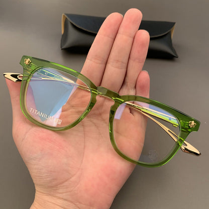 CHH Chrome Hearts Glasses Myopia glasses frame square pure titanium temple