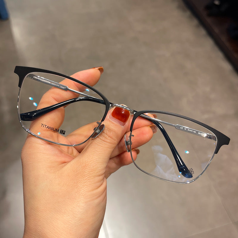 CHH Chrome Hearts Glasses Ultra Light Pure Titanium Business Myopia Glasses Frame