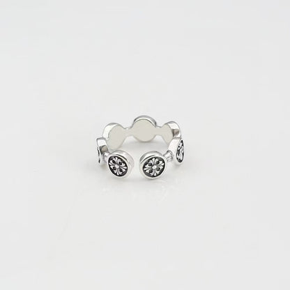 Chrome Hearts cross print open ring