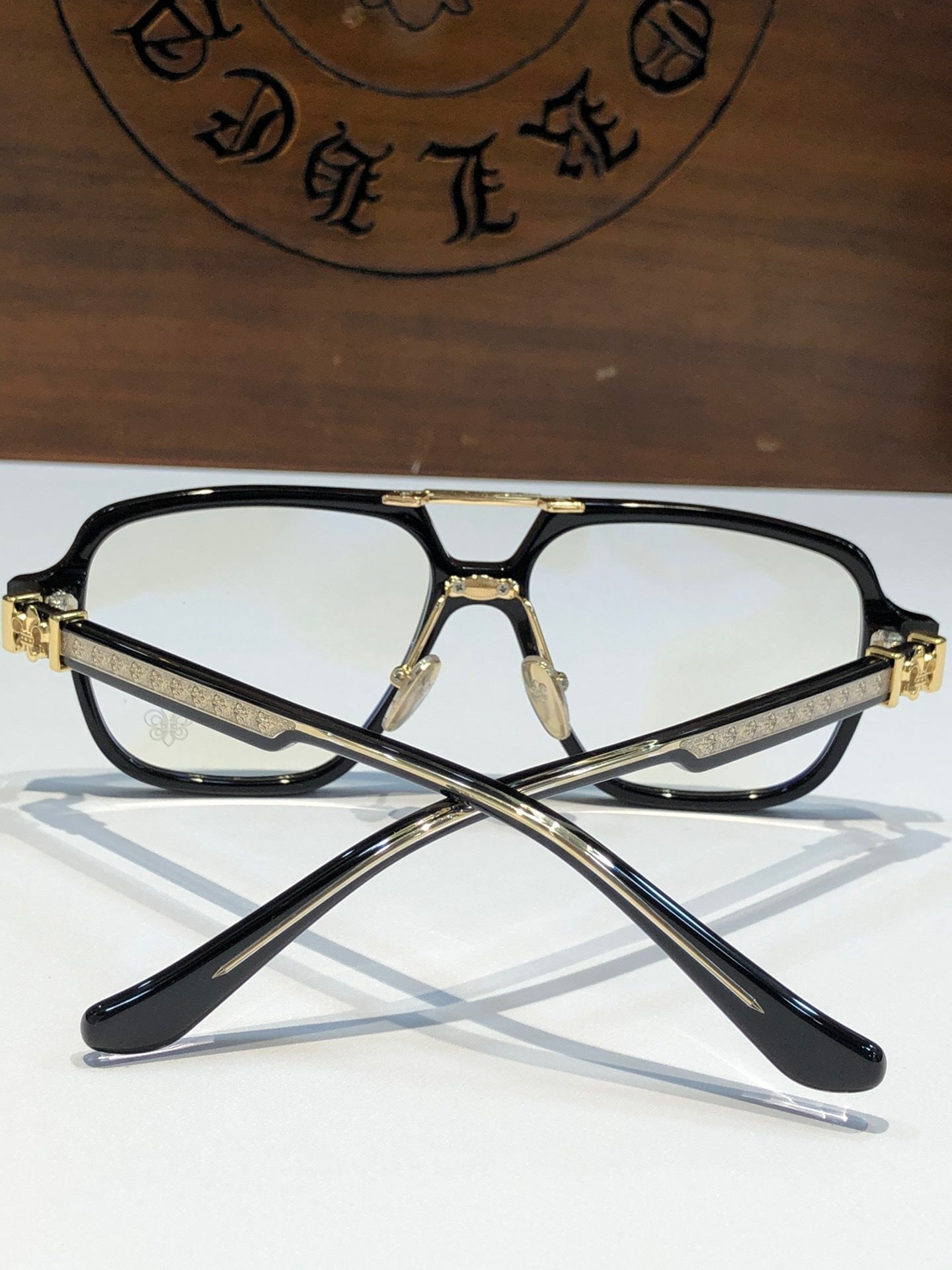 CHH Chrome Hearts Glasses Stylish Vintage Double Beam Glasses Frames