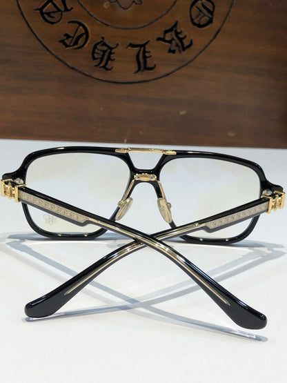 CHH Chrome Hearts Glasses Stylish Vintage Double Beam Glasses Frames