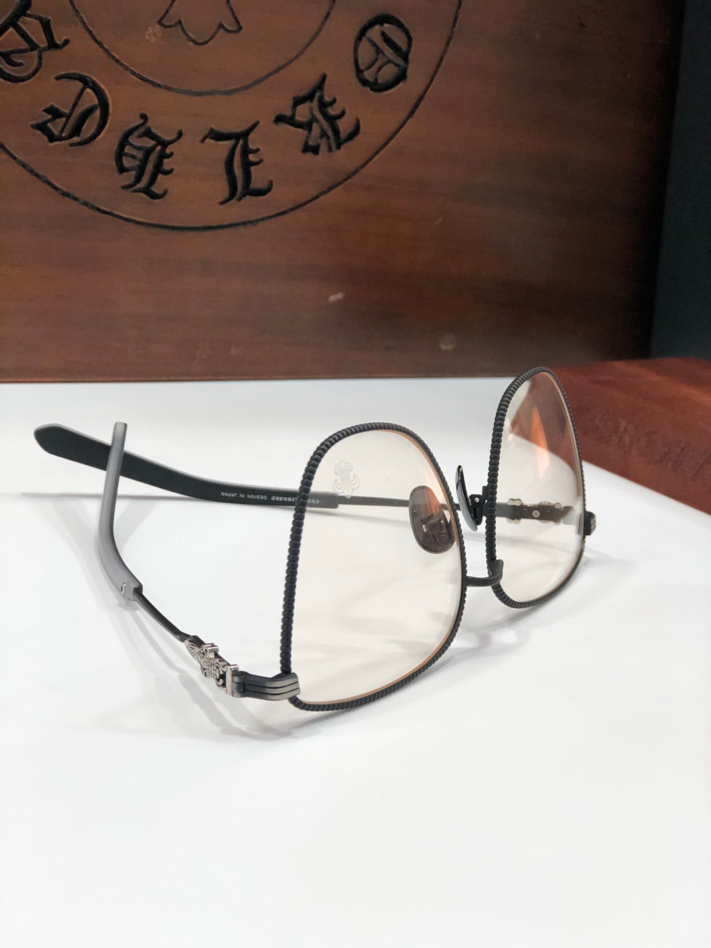 CHH Chrome Hearts Glasses Fashion Personality Cat Eye Large Frame Glasses Frame