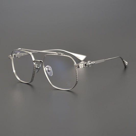 CHH Chrome Hearts Glasses Versatile Pilot Vintage Myopia Glasses Frame