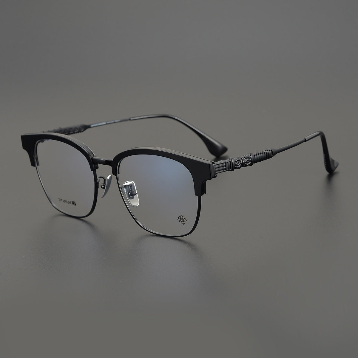 CHH Chrome Hearts Glasses Vintage Ultra Light Half Frame Myopia Glasses Frame