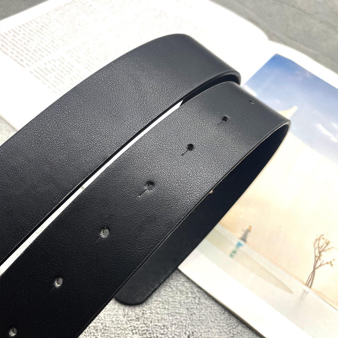 Chh Chrome Heart Belt Cross Leather Casual Versatile