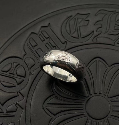 chrome hearts 925 silver retro ring