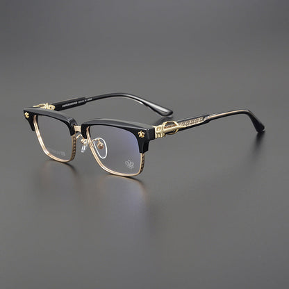 CHH Chrome Hearts Glasses Pure Titanium Cutting Engraving Process Myopia Glasses Frame