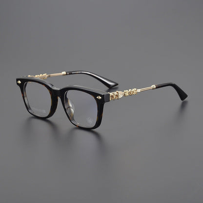 CHH Chrome Hearts Glasses Pure Titanium Temple Punk Wind Myopia Glasses Frame