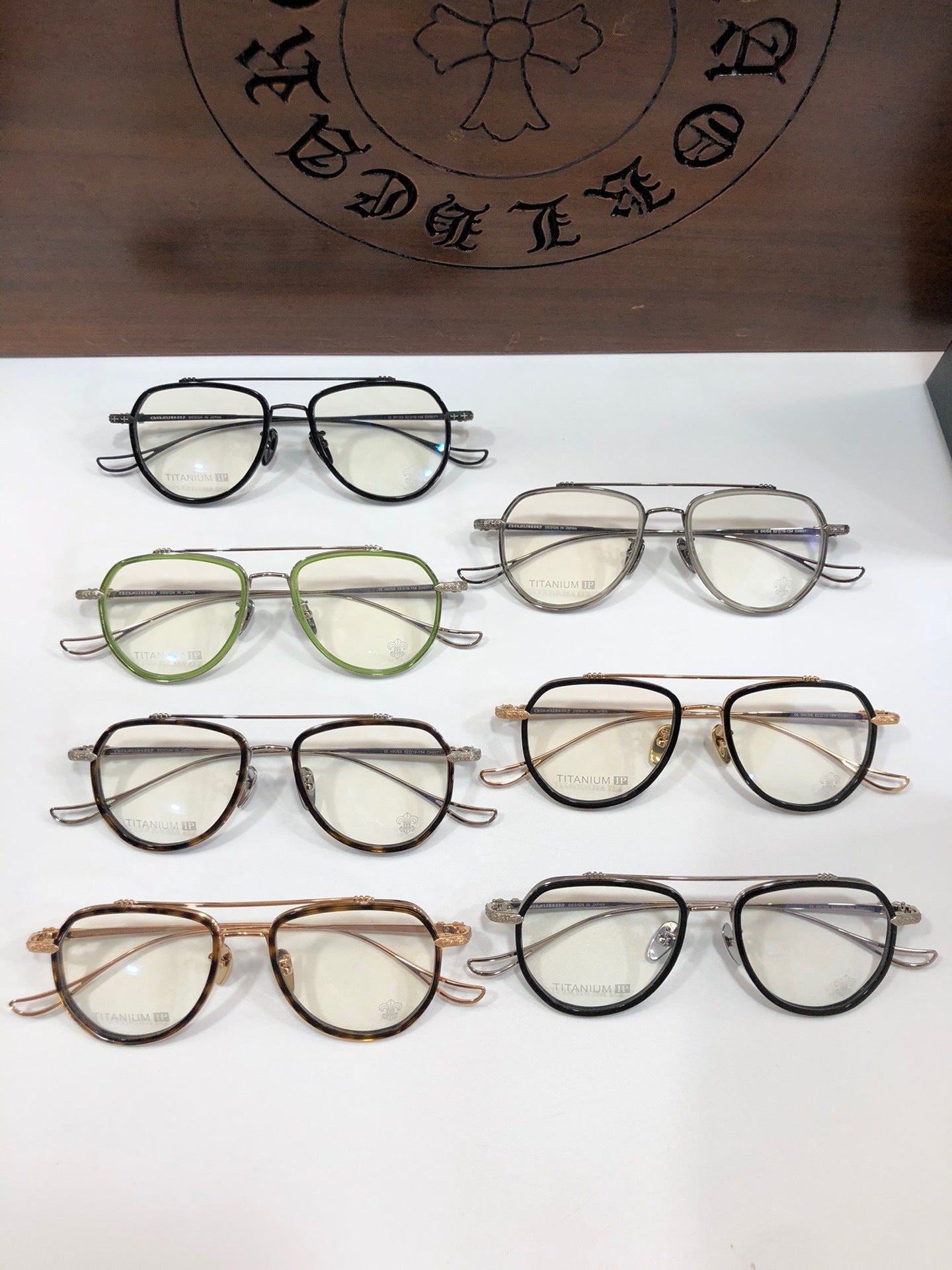 CHH Chrome Hearts Glasses Vintage Fashion Exquisite Titanium Ultra Light Toad Mirror