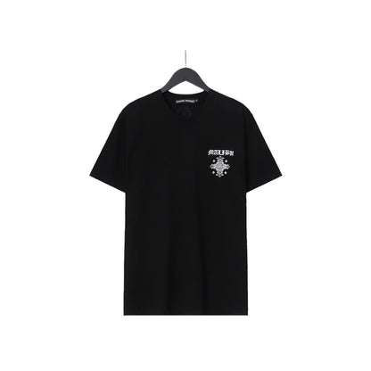 CHH Chrome Heart T Shirts Sanskrit Cross Horseshoe Letter Flower Short Sleeve T-Shirt