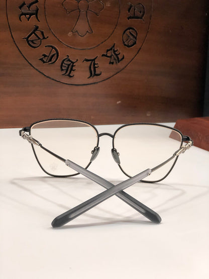CHH Chrome Hearts Glasses Fashion Personality Cat Eye Large Frame Glasses Frame