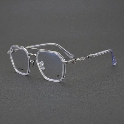 CHH Chrome Hearts Glasses Japanese Handmade Double Beam Glasses Frame Sunglasses