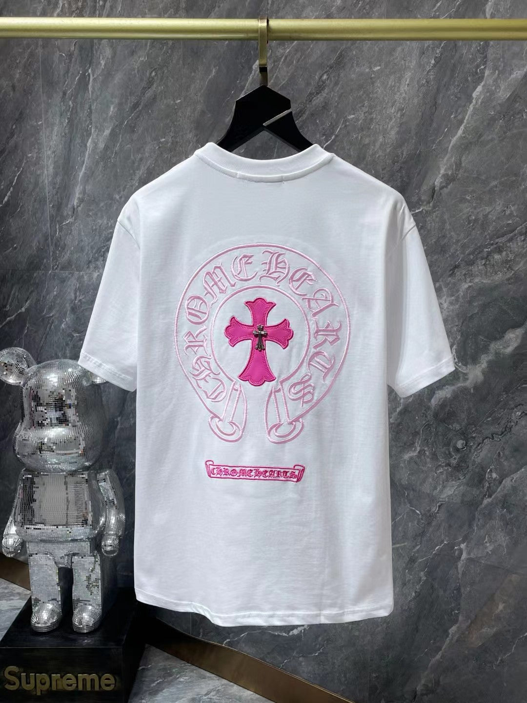CHH Chrome Hearts T Shirts Embroidered Colored Classic Cross Horseshoe