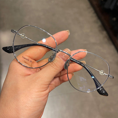 CHH Chrome Hearts Glasses Pure Titanium Ultra Light Retro Myopia Glasses Frame
