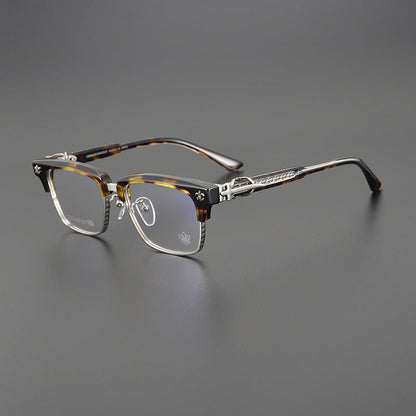 CHH Chrome Hearts Glasses Pure Titanium Cutting Engraving Process Myopia Glasses Frame