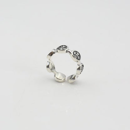 Chrome Hearts cross print open ring