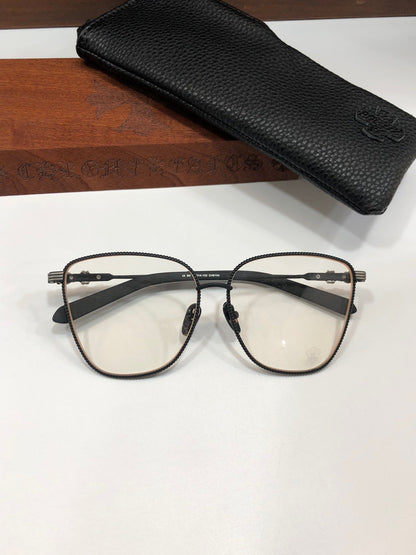 CHH Chrome Hearts Glasses Fashion Personality Cat Eye Large Frame Glasses Frame