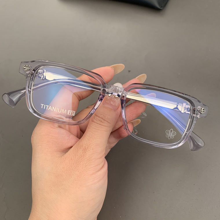 CHH Chrome Hearts Glasses Vintage Pure Titanium Square Myopia Glasses Frame