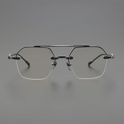 CHH Chrome Hearts Glasses Vintage gold rimless myopia frames
