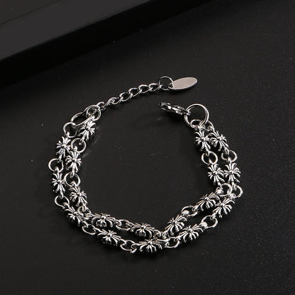 Chrome Hearts adjustable cross versatile bracelet