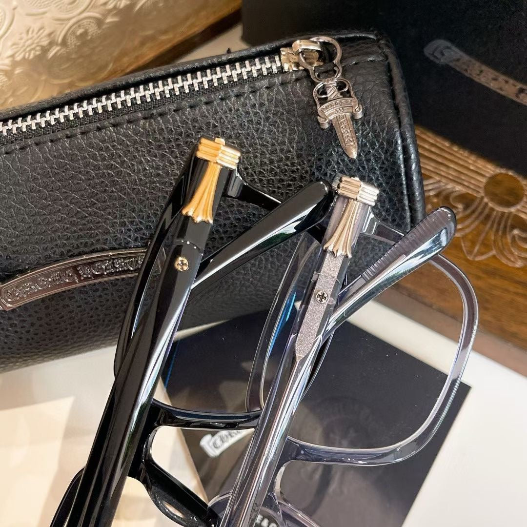 CHH Chrome Hearts Glasses Cross Pattern Square Simple Glasses Frame
