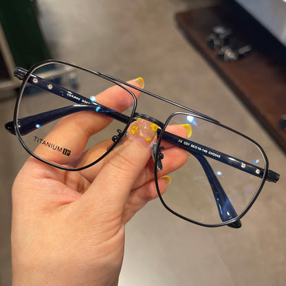 CHH Chrome Hearts Glasses Pure Titanium Ultra Light Polygonal Myopia Glasses Frame