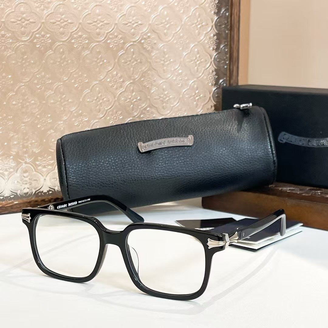 CHH Chrome Hearts Glasses Cross Pattern Square Simple Glasses Frame