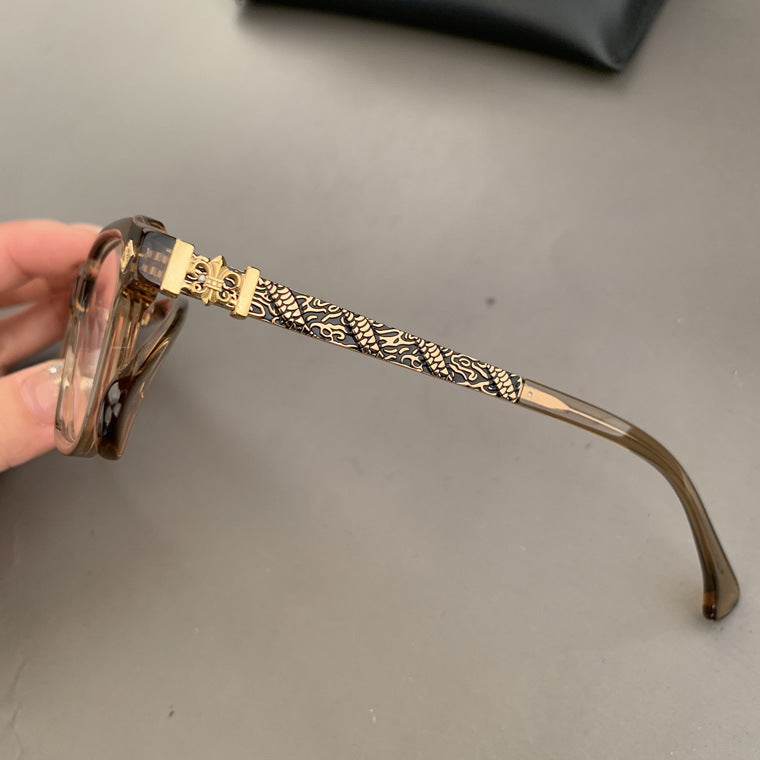 CHH Chrome Hearts Glasses Vintage Pure Titanium Square Myopia Glasses Frame