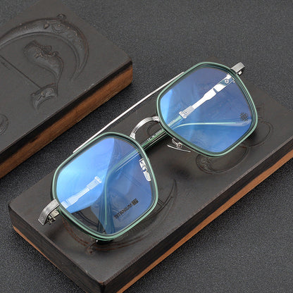 CHH Chrome Hearts Glasses Japanese Handmade Double Beam Glasses Frame Sunglasses