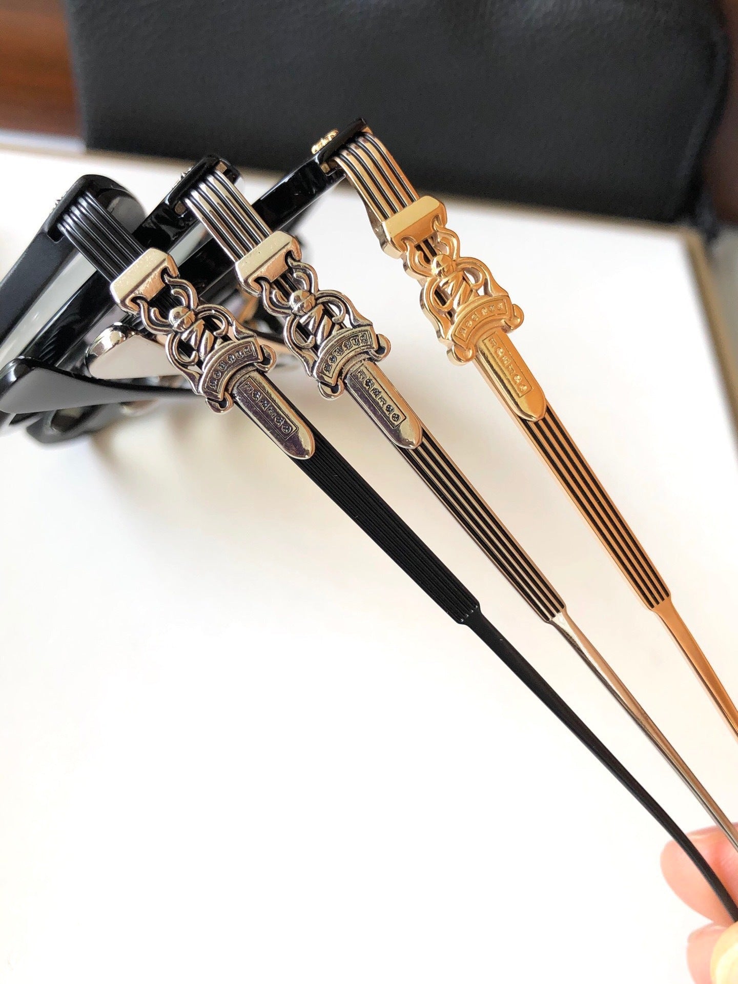 CHH Chrome Hearts Glasses Stylish and Simple Ultra Light Pure Titanium Glasses Frame