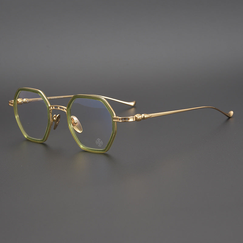 CHH Chrome Hearts Glasses Double Beam Retro Pure Titanium Ultra Light Glasses Frame