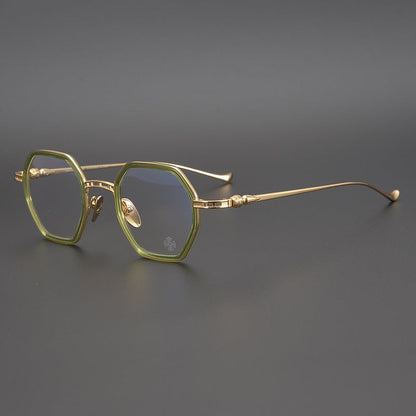 CHH Chrome Hearts Glasses Double Beam Retro Pure Titanium Ultra Light Glasses Frame