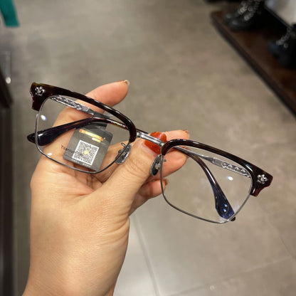 CHH Chrome Hearts Glasses Ultra Light Pure Titanium Myopia Glasses Frame