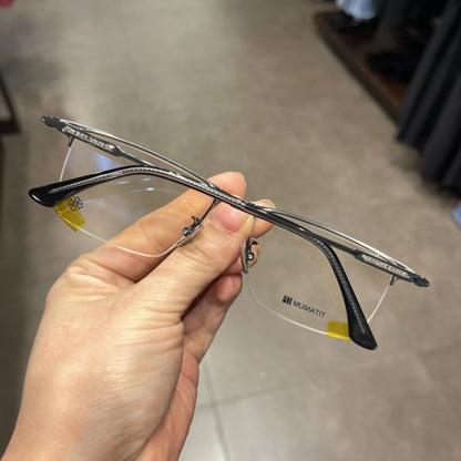 CHH Chrome Hearts Glasses Pure Titanium Half Frame Business Glasses Frame