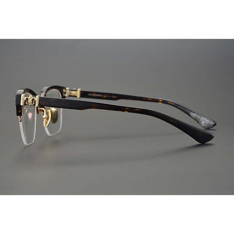 CHH Chrome Hearts Glasses square thick frame half frame myopia glasses frame