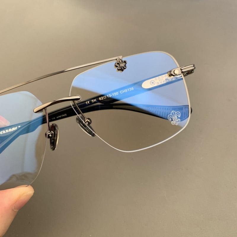 CHH Chrome Hearts Glasses Pure Titanium Vintage Frameless Myopia Frames