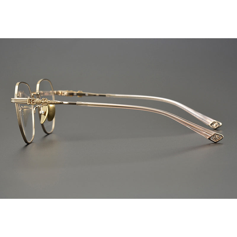 CHH Chrome Hearts Glasses Vintage Pure Titanium Ultra Light Polygon Frame