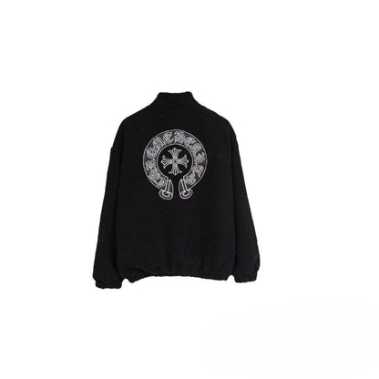 CHH Chrome Heart Coat CH Croix Lamb wool jacket Baseball jacket jacket