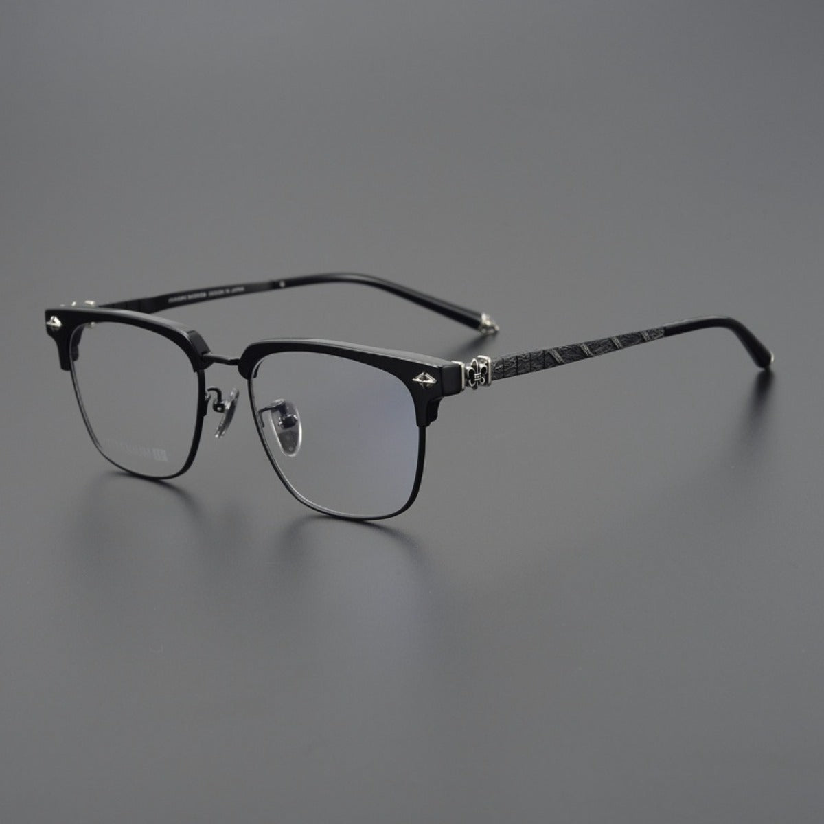 CHH Chrome Hearts Glasses Frameless Pure Titanium Glasses Frame Business