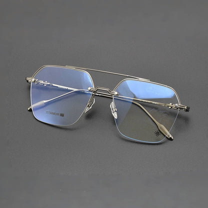 CHH Chrome Hearts Glasses Versatile Vintage Ultra Light Titanium Frame Myopia Frame