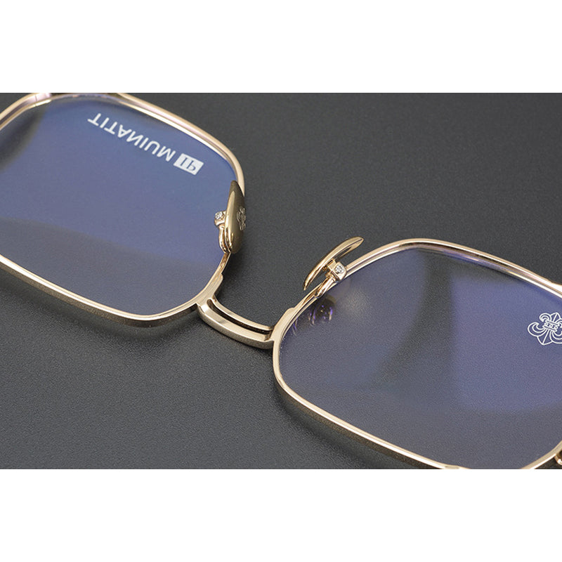 CHH Chrome Hearts Glasses Versatile pure titanium ultra-light myopia glasses frame